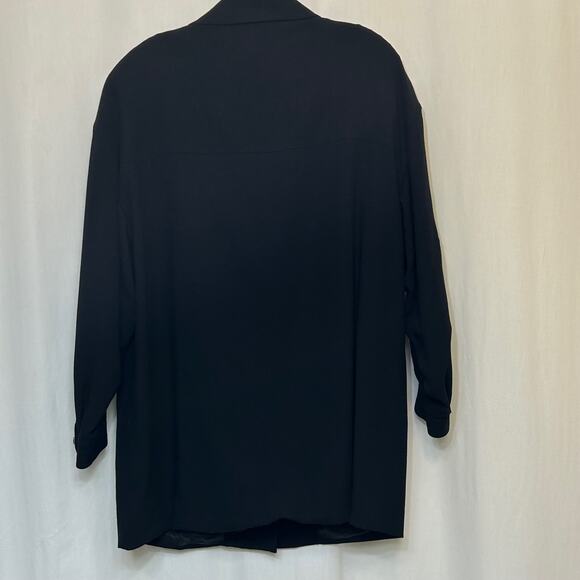 Vintage Wool Black Pea Coat - Picture 7 of 8